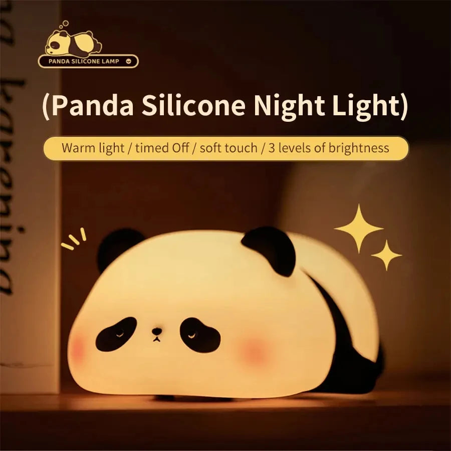 Panda Shaped  Silicone Lamp