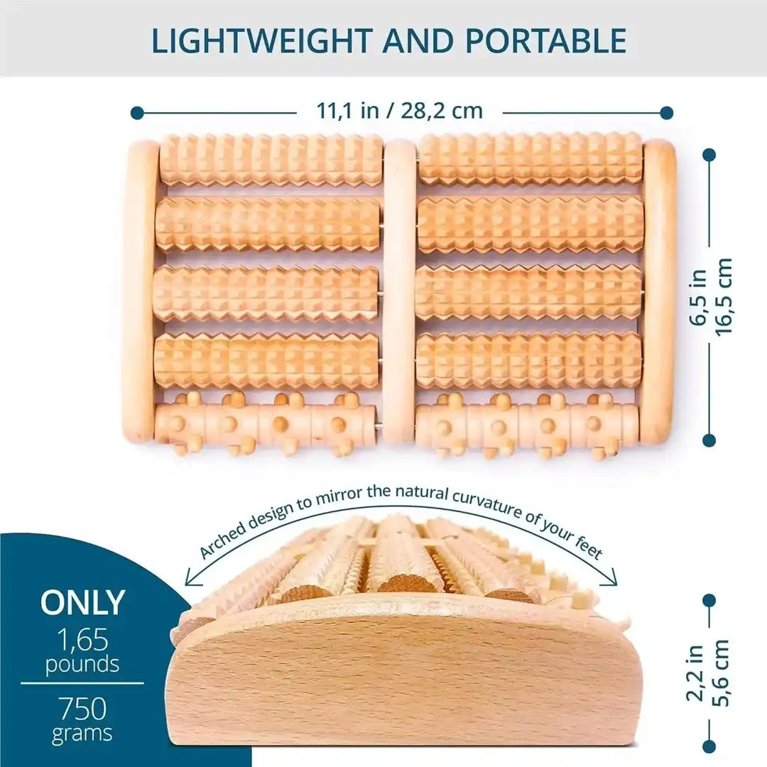 Wooden Foot Massager - healing guide