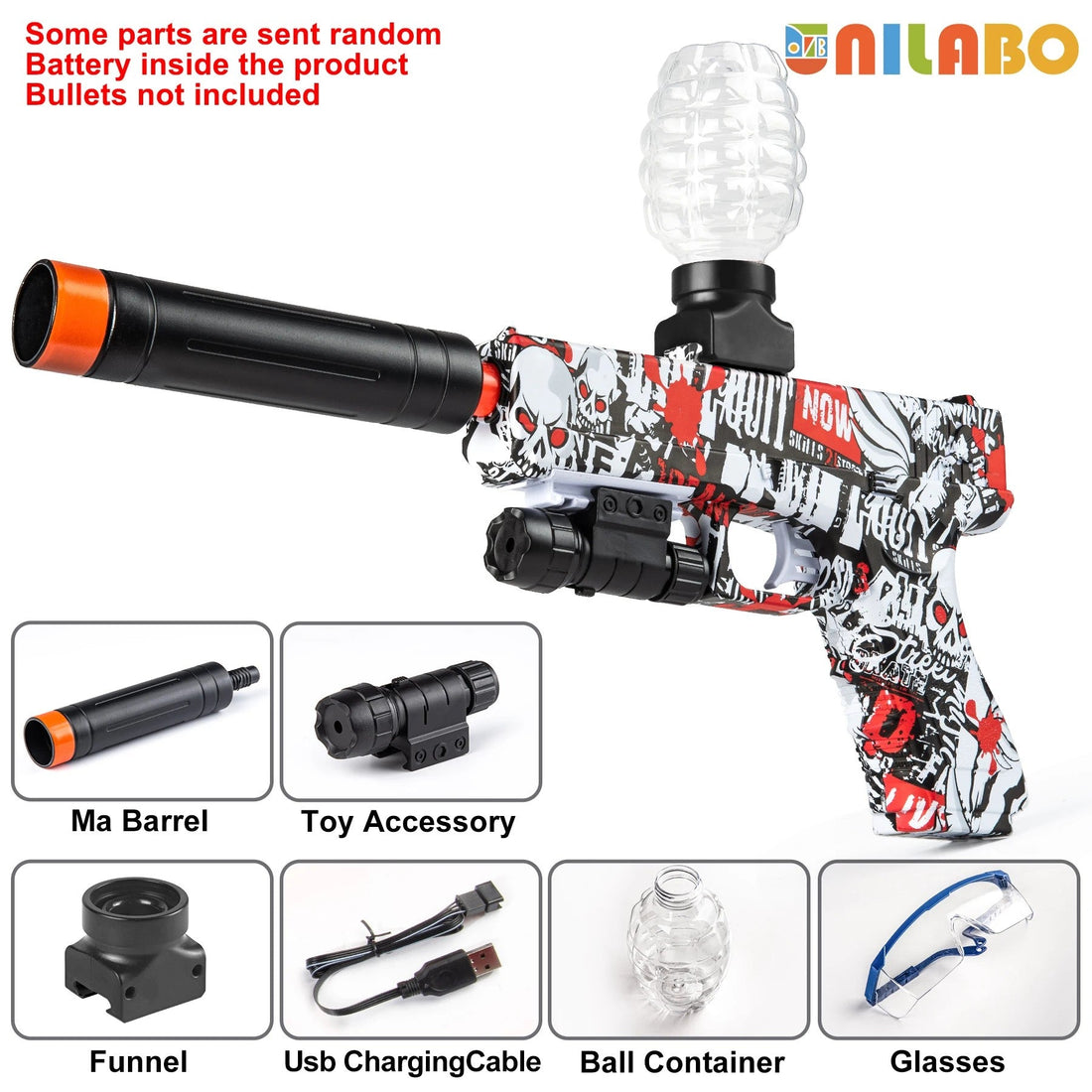 New Electric Blaster Gun Toy, High Precision Shooting, Party Game - Halloween Thanksgiving Christmas Gift