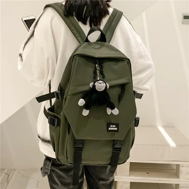 Stylish Unisex Nylon Backpack Lightweight Dual-Shoulder