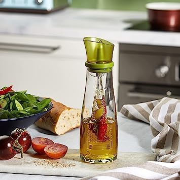 Kitchen Seasoning Glass Storage Bottle Sealed Moisture-Proof Glass Oil Bottle with Infuser