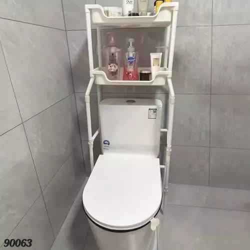 High Capacity Bathroom Commode Storage Rack | Multi-Layer Organizer Shelf