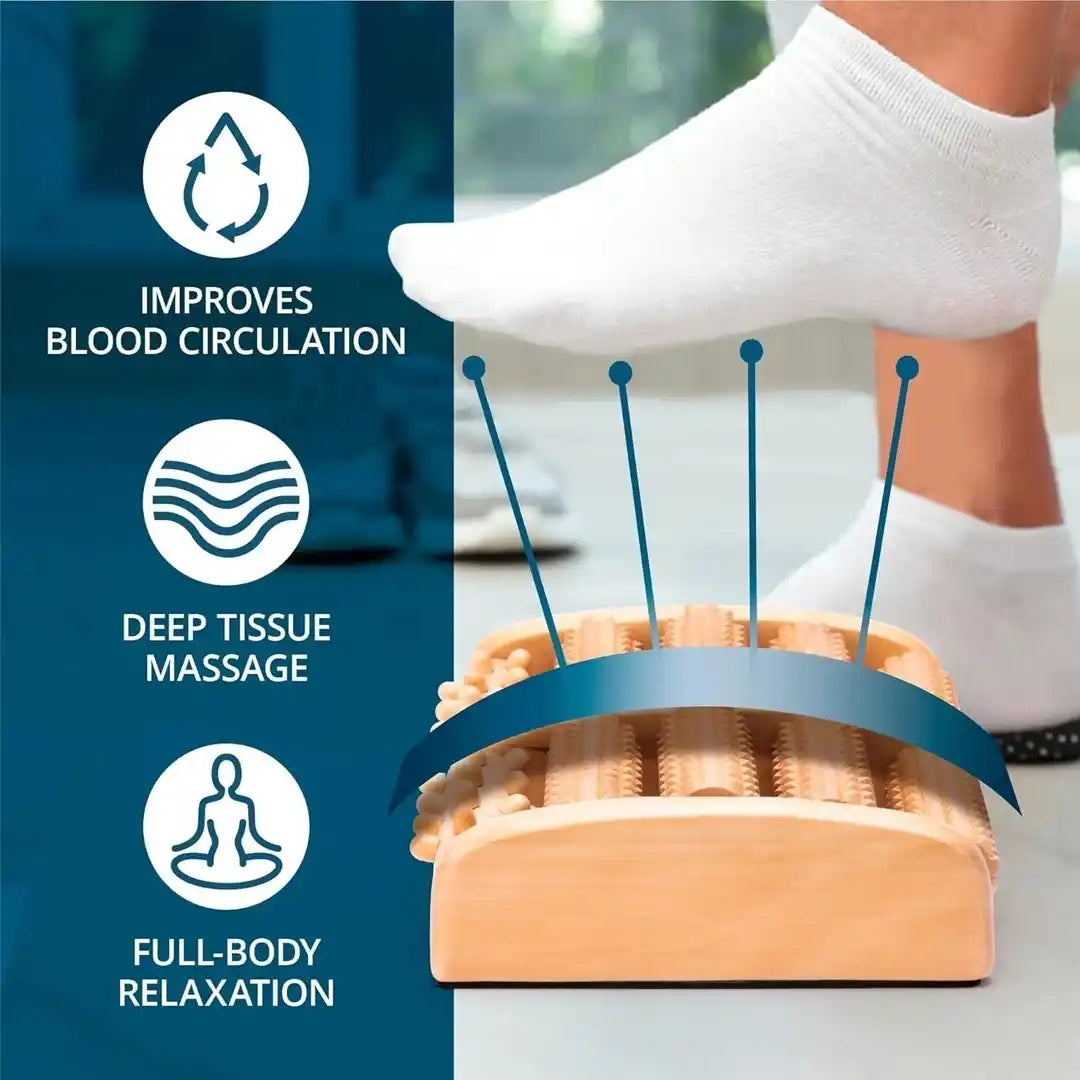 Wooden Foot Massager - durable wood