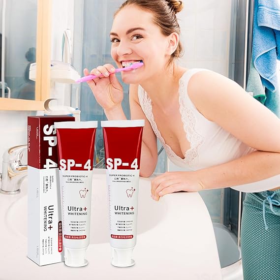 Yayashi Sp-4 Ultra Whitening Toothpaste Probiotic Stain Remover / Stain Removing Toothpaste, Protects Gums Freshens Breath, For Everyone