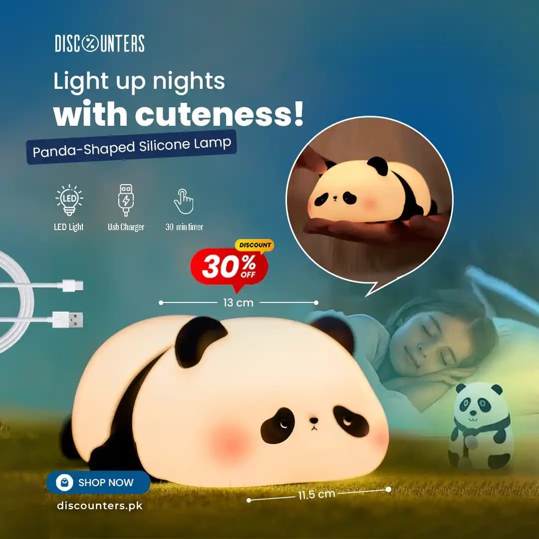 Panda Shaped  Silicone Lamp