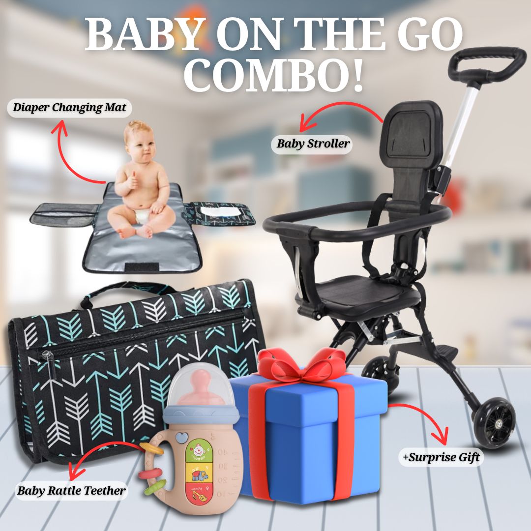 BABY ON THE GO COMBO – 4-in-1 Travel Set | FREE GIFT 🤩