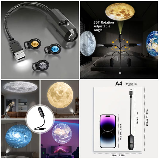 GOOLOOTLO™ 3-Lens Projector – Portable HD LED Projector