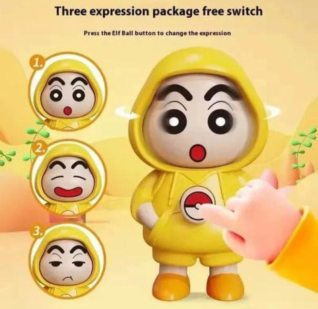 GOOLOOTLO Face Changing Surprise Figure Keychain – Press to Switch Expressions