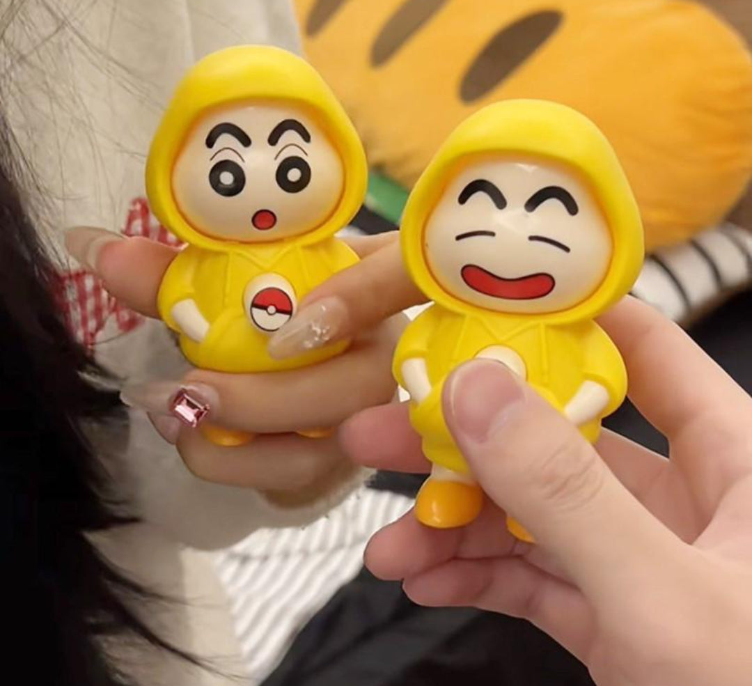 GOOLOOTLO Face Changing Surprise Figure Keychain – Press to Switch Expressions