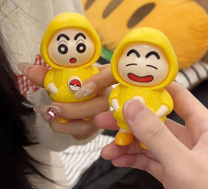 GOOLOOTLO Face Changing Surprise Figure Keychain – Press to Switch Expressions