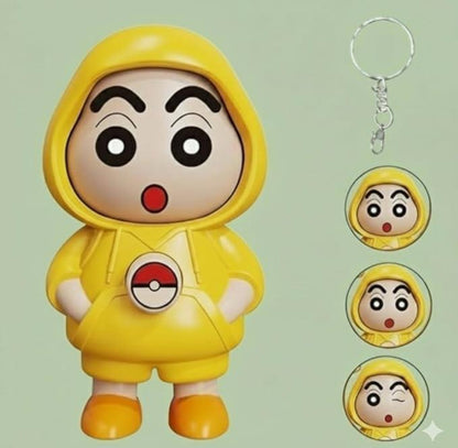 GOOLOOTLO Face Changing Surprise Figure Keychain – Press to Switch Expressions