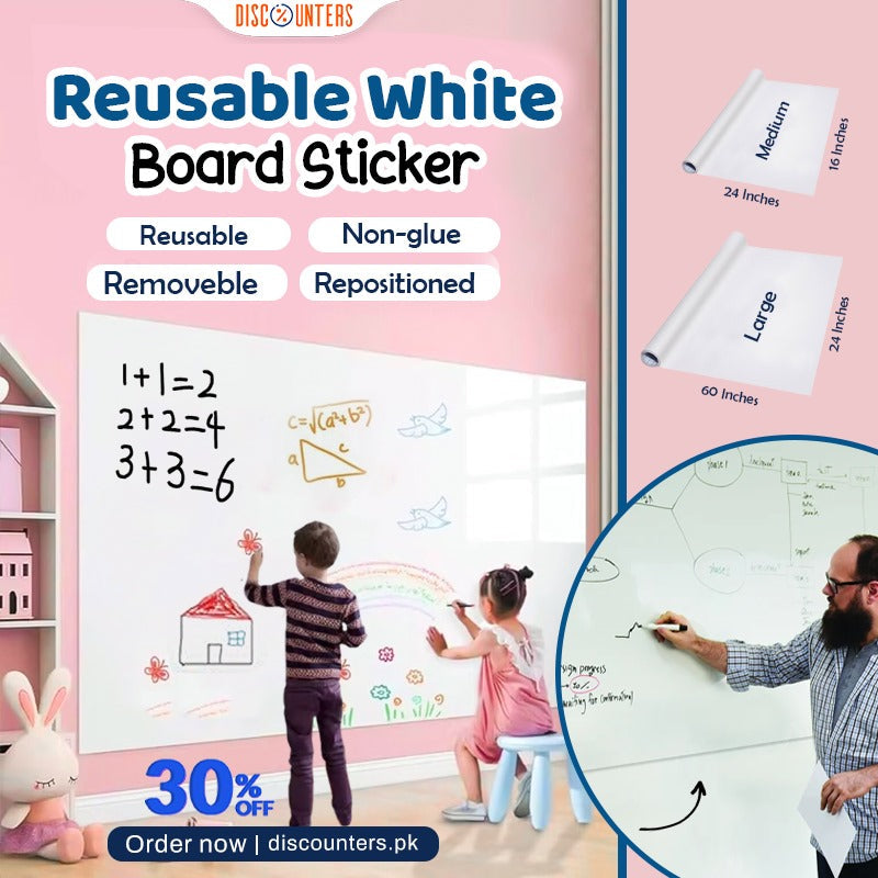 Reusable White Board Sticker