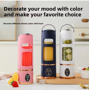 Portable Electric Blender Bottle (LED Display, USB Rechargeable) – Personal Smoothie & Shake Maker