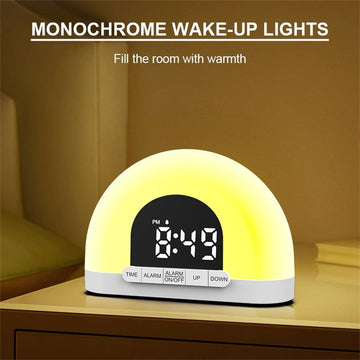 Simulated Electronic Alarm Clock Lamp